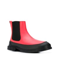 Мужские красные кожаные ботинки челси от Camper Lab