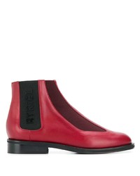 Женские красные кожаные ботинки челси от Sonia Rykiel