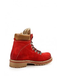 Женские красные кожаные ботинки от Just Couture