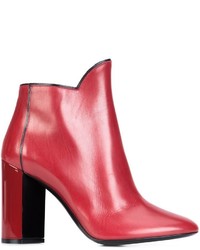 Женские красные кожаные ботинки от Pierre Hardy