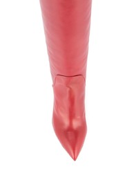 Красные кожаные ботфорты от Petar Petrov