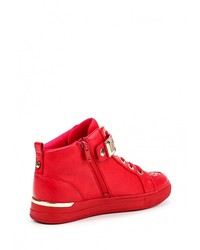 Женские красные кожаные кеды от Aldo
