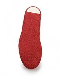 Мужские красные кожаные кеды от Bikkembergs