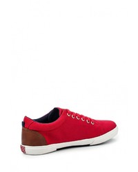 Мужские красные кожаные кеды от Gioseppo