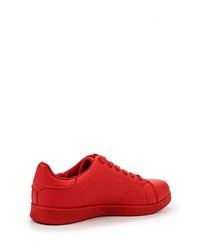 Мужские красные кожаные кеды от WS Shoes