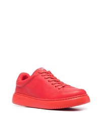 Мужские красные кожаные кроссовки от Camper