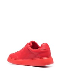 Мужские красные кожаные кроссовки от Camper