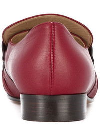 Женские красные кожаные лоферы от Valentino