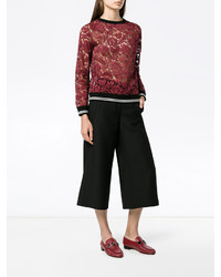 Женские красные кожаные лоферы от Valentino