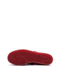 Мужские красные кожаные низкие кеды от adidas