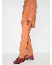 Мужские красные кожаные повседневные ботинки от Dr. Martens