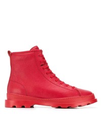 Мужские красные кожаные рабочие ботинки от Camper
