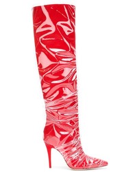 Красные кожаные сапоги от Off-White