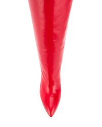 Красные кожаные сапоги от Paris Texas