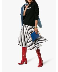 Красные кожаные сапоги от Dorateymur