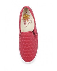 Женские красные кожаные слипоны от Dino Ricci Trend