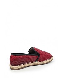 Женские красные кожаные слипоны от Janessa