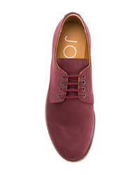 Красные кожаные туфли дерби от Joseph