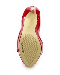 Красные кожаные туфли от Annalisa