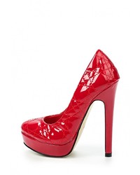 Красные кожаные туфли от Annalisa