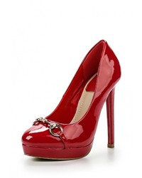 Красные кожаные туфли от Annalisa