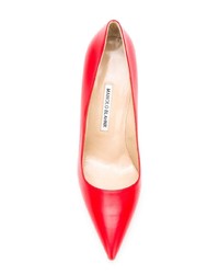 Красные кожаные туфли от Manolo Blahnik