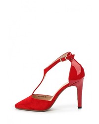 Красные кожаные туфли от Bellamica