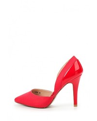 Красные кожаные туфли от BelleWomen