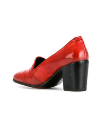 Красные кожаные туфли от Alberto Fasciani