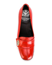 Красные кожаные туфли от Alberto Fasciani