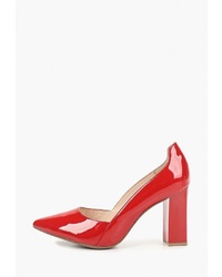 Красные кожаные туфли от Caprice