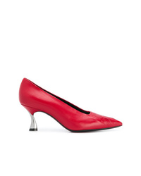 Красные кожаные туфли от Casadei
