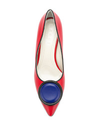 Красные кожаные туфли от Marni