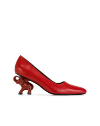 Красные кожаные туфли от Dorateymur