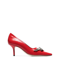 Красные кожаные туфли от Dorateymur