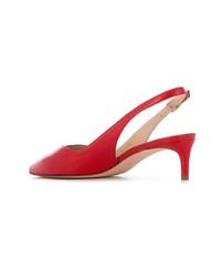 Красные кожаные туфли от Stuart Weitzman