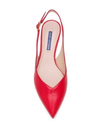 Красные кожаные туфли от Stuart Weitzman