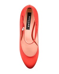 Красные кожаные туфли от Rochas