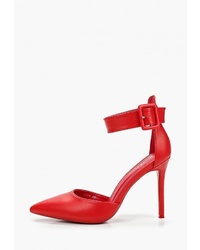 Красные кожаные туфли от Fiori&Spine