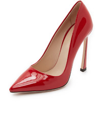 Красные кожаные туфли от Giambattista Valli