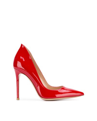 Красные кожаные туфли от Gianvito Rossi