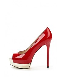 Красные кожаные туфли от Grand Style