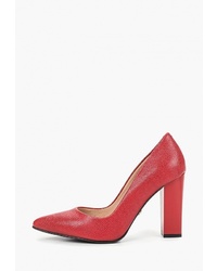 Красные кожаные туфли от Hestrend