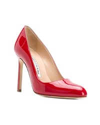 Красные кожаные туфли от Manolo Blahnik