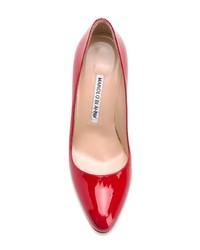 Красные кожаные туфли от Manolo Blahnik