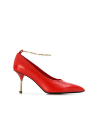 Красные кожаные туфли от Jil Sander