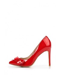 Красные кожаные туфли от Julia Grossi