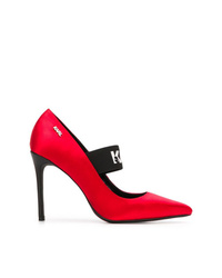 Красные кожаные туфли от Karl Lagerfeld