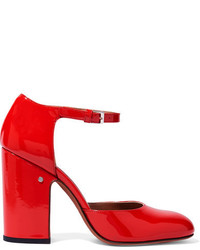 Красные кожаные туфли от Laurence Dacade