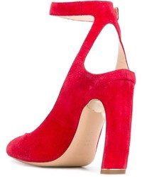 Красные кожаные туфли от Nicholas Kirkwood